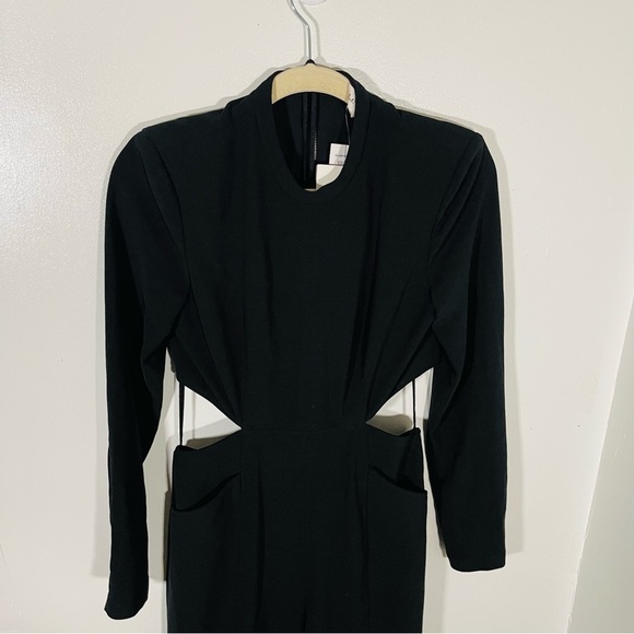 NWT A.L.C. Gabriela Cutout Jumpsuit Long Sleeve Black - Picture 4 of 8